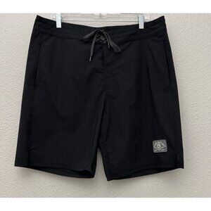 Zero Foxtrot Shorts Men's Size 2XL Black Unlined Board Surf Swim Trunks Beach